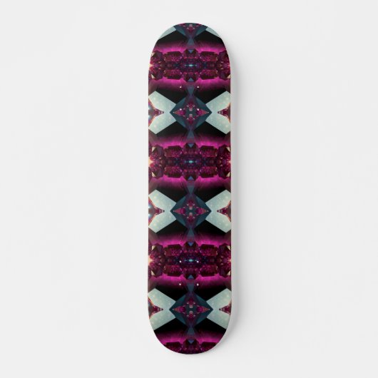Skateboard Motif géométrique Abstrait Bold Hot Pink (Devant)