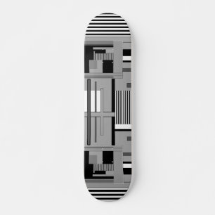 Skateboard Motif géométrique abstrait lumineux lancer