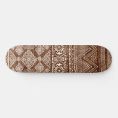 Skateboard Motif géométrique Brown Aztec Tribal Abstrait (Horz)