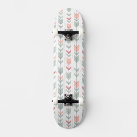 Skateboard Motif géométrique dans le rétro style (Recto)