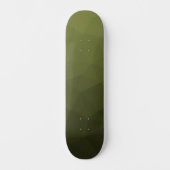 Skateboard Motif géométrique du maillage vert de l'Armée (Recto)