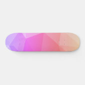 Skateboard Motif géométrique moderne couleur rose (Horz)