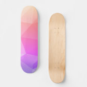 Skateboard Motif géométrique moderne couleur rose (Recto)