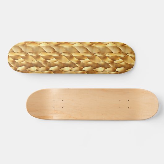 Skateboard Motif Gold Abstrait (Horz)