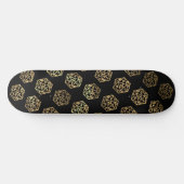Skateboard Motif Gold D20 | Dés du lecteur de rôle de table (Horz)