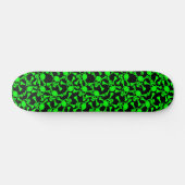 SKATEBOARD MOTIF GOTHIQUE D'OS CROISÉS DE CRÂNES (Horz)