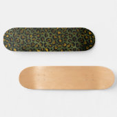 Skateboard Motif Guépard Jaune Vert Jungle Léopard (Horz)