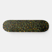 Skateboard Motif Guépard Jaune Vert Jungle Léopard (Horz)