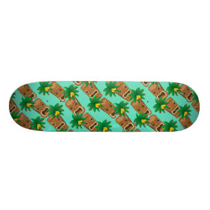 Skateboard Motif hawaïen de répétition de Tiki