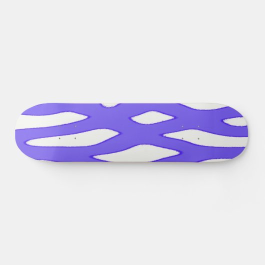 Skateboard Motif imaginaire bleu blanc (Horz)