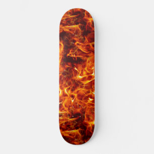 Skateboard Motif Inferno Flames