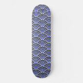 Skateboard Motif japonais Seigaiha Waves (Recto)