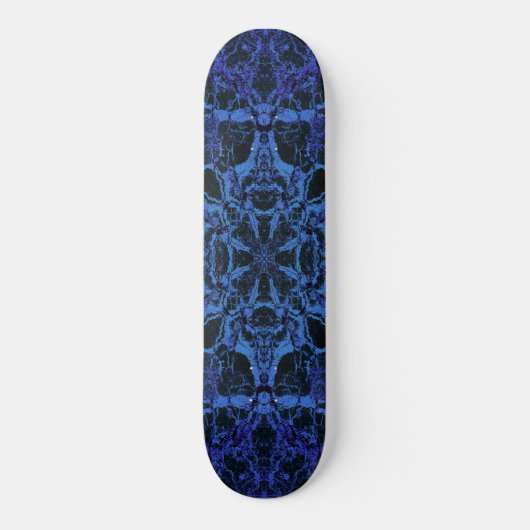 Skateboard Motif kaléidoscope bleu (Recto)