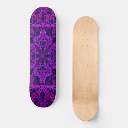 Skateboard Motif kaléidoscope violet (Recto)