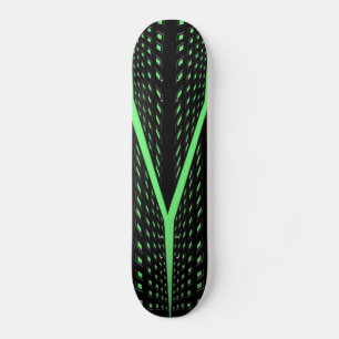 Skateboard Motif laser vert