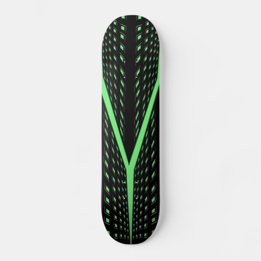 Skateboard Motif laser vert (Recto)