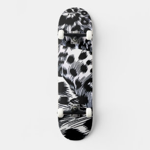 Skateboard Motif léopard