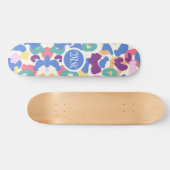 Skateboard Motif léopard coloré (Horz)