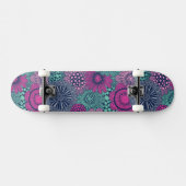 Skateboard Motif lumineux élégant des fleurs magnifiques (Horz)
