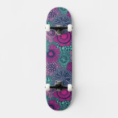 Skateboard Motif lumineux élégant des fleurs magnifiques (Recto)
