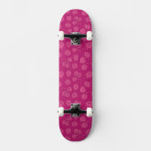 Skateboard Motif magenta de baie (Recto)