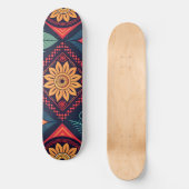 Skateboard Motif magique Fleurs (Recto)