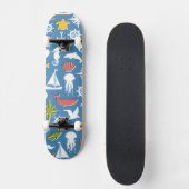 Skateboard Motif marin de symboles (Recto)