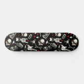 Skateboard Motif métallique lourd rétro (Horz)
