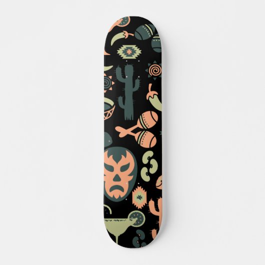 Skateboard Motif mexicain (Devant)