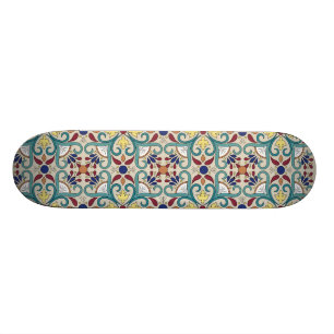 Skateboard Motif mexicain coloré