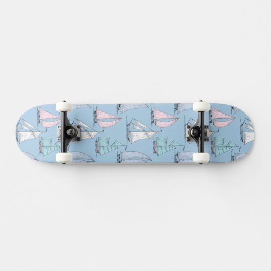 Skateboard Motif mignon 1 de voilier (Horz)
