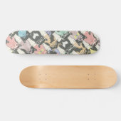 Skateboard Motif mignon de chats de hippie (Horz)
