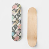 Skateboard Motif mignon de chats de hippie (Recto)