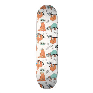 Skateboard Motif mignon de paresse