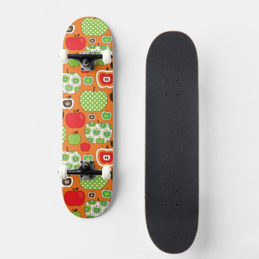 Skateboard Motif mignon d'illustration de pomme (Recto)