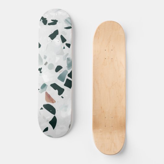 Skateboard Motif moderne Abstrait Terrazzo (Recto)