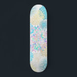 Skateboard motif moderne dahlia à fleurs<br><div class="desc">planche à voile</div>