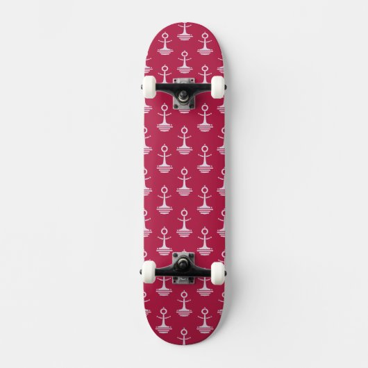 Skateboard Motif moderne d'Ancres (Recto)
