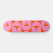 Skateboard Motif Moderne Du Milieu Du Siècle Préppant Rose Et (Horz)
