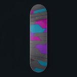 Skateboard Motif moderne géométrique Abstrait élégant<br><div class="desc">Ce design moderne présente un motif géométrique en gris, turquoise, rose et violet #gris #rose #violet #turquoise #girly #géométrique #abstrait #custompresents #coutume #noël #anniversaire #fêtes #cadeaux de noël #cadeaux de noël #cadeaux de fête #féminin #girly #stylish #chic #sports #outdoor #skateater #skater #skater planche #skateboards #skateboard #fun #cool #custom #noël #anniversaire...</div>