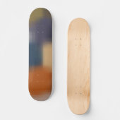 Skateboard Motif moderne tendance orange bleu jaune beige (Recto)