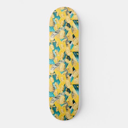 Skateboard Motif monétaire (Recto)