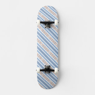 Skateboard Motif Motif Tribal Aztec bleu orange
