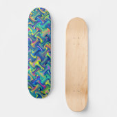 Skateboard Motif multicolore (Recto)