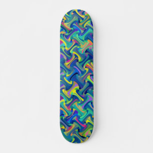 Skateboard Motif multicolore