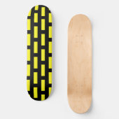 Skateboard Motif mural noir et jaune (Recto)