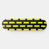 Skateboard Motif mural noir et jaune (Horz)