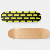 Skateboard Motif mural noir et jaune (Horz)