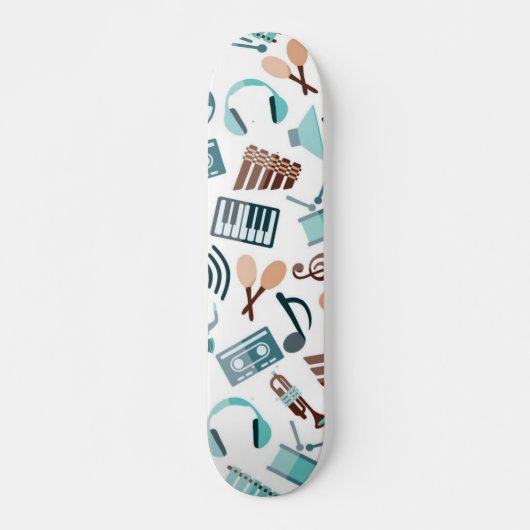 Skateboard Motif musical (Devant)