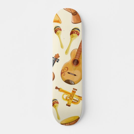 Skateboard Motif musical (Devant)